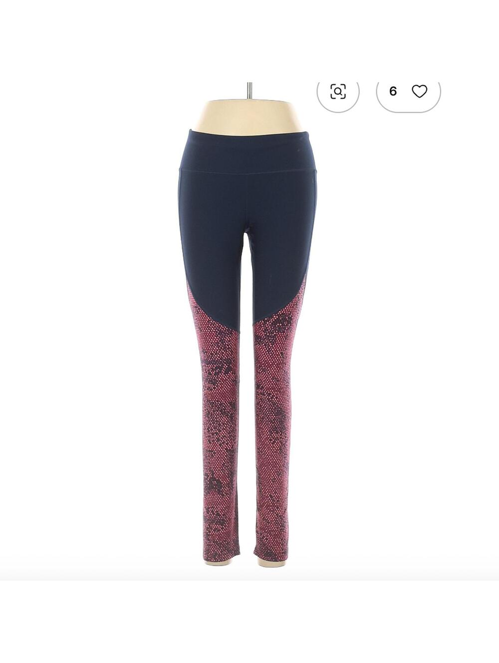 Under Armour Women's Active Pants Size M  Pink Snake Leggings